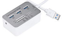 Хаб+картридер USB 3.0 COMBO 619 Aluminium