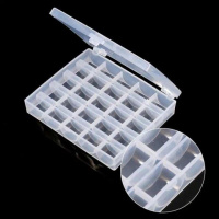 Органайзер для шпуль (пустой)  /прозрачный/ размер 12*10*2,5 пластик