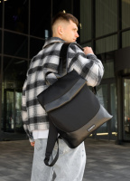 Чоловічий рюкзак високої якості українського виробництваСтиль   -  чорний