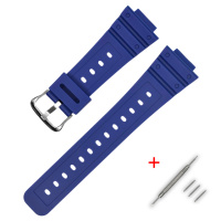 Ремінець для Casio G-Shock DW-5600 Blue SI синій полімерний 20 см (1051-1222)