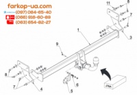 Тягово-сцепное устройство (фаркоп) Hyundai i30 (hatchback) (2017-...)