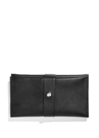 Жіночий шкіряний гаманець чорний