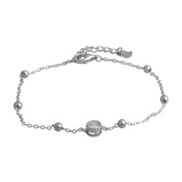 Серебряный браслет CatalogSilver с фианитами, вес изделия 1,84 гр (2137931) 1720 размер