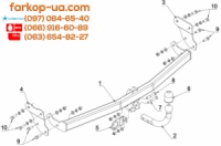 Тягово-сцепное устройство (фаркоп) Hyundai ix20 (2010-2019)