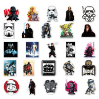 Стикеры виниловые Звездные войны Star Wars 50 шт