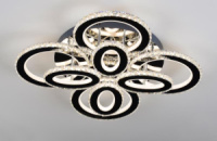 Светодиодная хрустальная люстра SVLIGHT LED 2896/4+4 280W 2.4G 3000-6000K+пульт