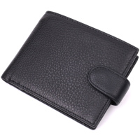Горизонтальный кошелек для мужчин из натуральной кожи Vintage sale_15037 Черный