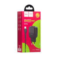 Мережевий Зарядний Пристрій Hoco C77A Highway Type-C 2USB 2,4A