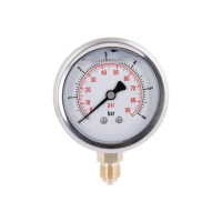 Манометр із гліцерином Thermo Alliancе Forte 6 бар, 1/4«З, нижнє підключення TAF170G6B