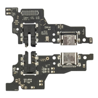 Разъём зарядки для ZTE Blade V40 на плате с микрофоном и компонентами