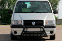 Кенгурятник WT002 Black (нерж) для Peugeot Expert 1995-2007 гг