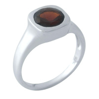 Срібне кільце SilverBreeze з натуральним гранатом 1.938ct (1972243) 17.5 розмір