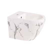 Біде підвісне Qtap Robin 515x370x350 мм, Marble QT13551381GMR