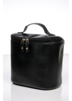 Жіноча косметичка чорна глянцева