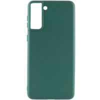 Силіконовий чохол Candy для Samsung Galaxy S21+ (Зелений / Forest green) - купити в SmartEra.ua