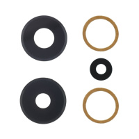 Стекло камеры для Xiaomi Redmi Note 13 Pro (4G) (комплект 3 шт.)