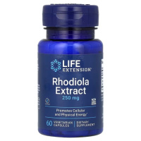 Родіола, 250 мг, Rhodiola Extract, Life Extension, 60 вегетаріанських капсул