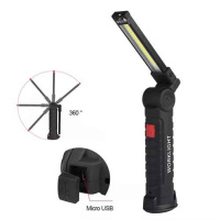 Ліхтар WORKLIGHT W52-SMD+COB (White+Red), Li-Ion акумулятор, поворот 180º+180º, магніт, затискач, гак, ЗУ microUSB