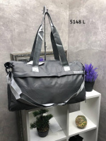 Сіра - 50x30x20 см - стильна та практична спортивно-дорожня сумка з непромокаючої тканини - розмір L (5148)