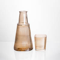 Кувшин 1 литр со стаканом 1 шт по 200 мл Коричневый HP-19-PYF-2