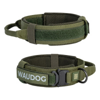 Нашийник з ручкою тактичний для собак WAUDOG PRO, металевий фастекс, L, Ш 50 мм, Дл 45-55, хакі