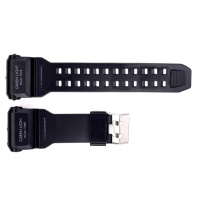 Ремінець для годинника Skmei 1520BK Black чорний каучуковий, довжина 26.5 см