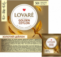 ✔️NEW! Чай Lovare в інд.конвертах «Golden Ceylon» 50шт.