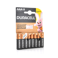 Батарейка щелочная DURACELL LR03 (ААА) MN2400, 8шт в блистере, цена за блистер