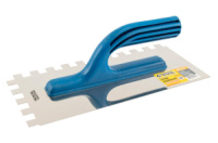Гладилка нержавіюча Mastertool 270 x 125 мм зуб 12 x 12 мм (08-2227)