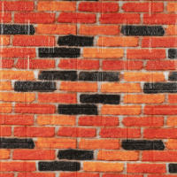 Самоклеющаяся декоративная 3D панель 700x770x5мм Бежево-коричневый Екатеринославский матовый кирпич (047M)