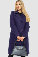 Пальто жіноче, колір темно-фіолетовий, 186R290