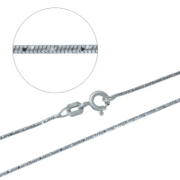 Срібний ланцюжок SilverBreeze без каменів 50 см (1479773)