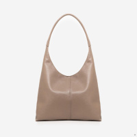 НАТУРАЛЬНА ШКІРА. КАПУЧИНО - формат А4 - якісна та елегантна сумка на блискавці овальної форми (Луцьк, 850)