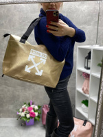 Золото-спортивна сумка на блискавці — акція (50-13)