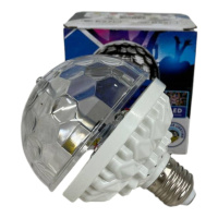 Светодиодная диско лампа в патрон COLOR ROTATING LAMP  E27