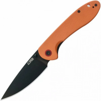 Нож CJRB Feldspar Black Blade, AR-RPM9 Steel, ц:orange