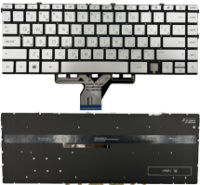 Клавіатура для ноутбука HP Envy X360 13-AY 13-BA 15-ES 15-EU без рамки підсвітка Прямий Enter Original PRC (M30782-251)