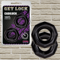 Набір із 2 ерекційних кілець GK Power «Cadiluck Black» від Chisa