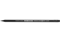 Олівець чорнографітний Optima All BLACK HB корпус чорний, загострений, з гумкою