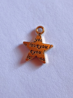 Подвеска/ Размер - 1,5×1,2см. Цвет - золото/ Цена за 1 шт.