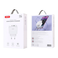 Мережевий Зарядний Пристрій XO L137 1USB-C/1USB PD/QC 20W