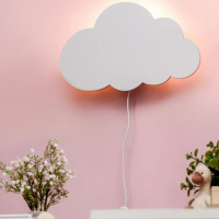 Детский настенный светильник - ночник «Облачко» 16х25 см · Лампа - бра в форме облака в детскую комнату