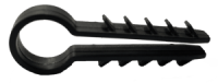 Дюбель-ялинка чорна ТМ«FISSAGGIO» для круглого кабелю/проводу D10 мм
