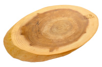 Доска разделочная Eco Tabulas 420 x 230 x 30мм овальная без коры Lux (ас42)