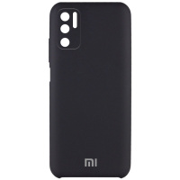 Чохол Silicone Cover Full Camera (AAA) для Xiaomi Redmi Note 10 5G / Poco M3 Pro (Чорний / Black) - купити в SmartEra.ua