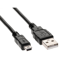 Кабель без упаковки USB to MiniUSB 1m black