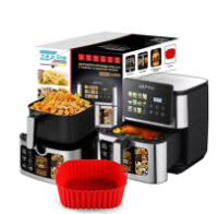 Аэрогриль мультипечь на два тэна со съемным ковшиком и силиконовой формой Zepline ZP-00342 13 л 4200 Вт