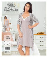 Набір халат і нічнушка 12706