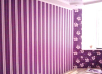 Поклейка обоев Троещина Радужный Лесной