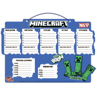 Школьное расписание Yes Minecraft Boom 470537 30х40 см